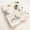 Artistic Off-White Linen Saree with Warli Village Story Print Design