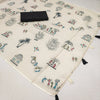 Artistic Off-White Linen Saree with Warli Village Story Print Design