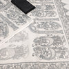 Heritage Off-White Linen Saree with Mythological Temple Panel Art Design