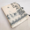 Artistic Off-White Linen Saree with Warli Festival Story & Tribal Dance Pallu