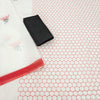 Chic Off-White Linen Saree with Honeycomb & Bee Motif Design