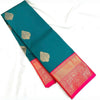 Lagniappe Rama Soft Banarasi Silk Saree With Luxuriant Blouse Piece