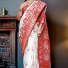 Precious White Soft Banarasi Silk Saree With Capricious Blouse Piece