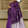 Splendorous Purple Soft Silk Saree With Winsome Blouse Piece