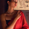Lissome Red Soft Silk Saree With Luxuriant Blouse Piece