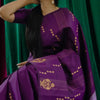 Redolent Purple Soft Silk Saree With Fragrant Blouse Piece