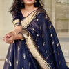 Preferable Black Soft Silk Saree With Fragrant Blouse Piece