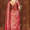 Lagniappe Dark Pink Soft Silk Saree With Devastating Blouse Piece