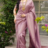 Majesty Lavender Soft Silk Saree With Splendorous Blouse Piece