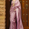 Majesty Lavender Soft Silk Saree With Splendorous Blouse Piece