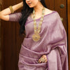 Majesty Lavender Soft Silk Saree With Splendorous Blouse Piece