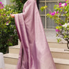 Majesty Lavender Soft Silk Saree With Splendorous Blouse Piece