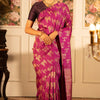Excellent Dark Pink Soft Silk Saree With Luxuriant Blouse Piece