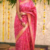 Artistic Dark Pink Soft Silk Saree With Refreshing Blouse Piece