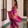 Evocative Magenta Soft Silk Saree With Demure Blouse Piece