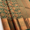 Palimpsest Dark Green Soft Silk Saree With Delectable Blouse Piece