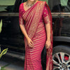 Deserving Dark Pink Soft Silk Saree With Flaunt Blouse Piece