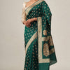 Splendorous Rama Soft Silk Saree With Radiant Blouse Piece