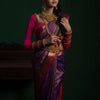 Innovative Purple Soft Silk Saree With Classic Blouse Piece