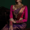 Innovative Purple Soft Silk Saree With Classic Blouse Piece