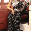 Ethnic Black Soft Silk Saree With Traditional Blouse Piece