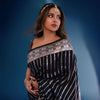 Sensational Black Soft Silk Saree With Gratifying Blouse Piece