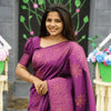 Ephemeral Purple Soft Silk Saree With Excellent Blouse Piece