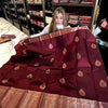 Adorable Wine Soft Silk Saree With Evocative Blouse Piece