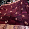 Adorable Wine Soft Silk Saree With Evocative Blouse Piece
