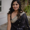 Assemblage Black Soft Silk Saree With Ebullience Blouse Piece