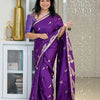 Amazing Purple Soft Silk Saree With Smart Blouse Piece