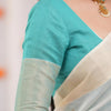 Embellished Beige Cotton Silk Saree With Ravishing Blouse Piece