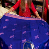 Fantabulous Royal Blue Soft Banarasi Silk Saree With Inimitable Blouse Piece