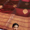 Splendorous Wine Soft Banarasi Silk Saree With Nebula Blouse Piece
