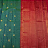 Sumptuous Rama Soft Silk Saree With Surpassing Blouse Piece