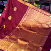 Inimitable Wine Soft Banarasi Silk Saree With Evocative Blouse Piece