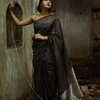 Extraordinary Black Soft Banarasi Silk Saree With Pretty Blouse Piece