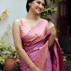 Susurrous Pink Soft Silk Saree With Panoply Blouse Piece