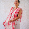 Lissome White Cotton Silk Saree With Smashing Blouse Piece