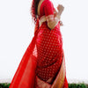 Intricate Red Soft Silk Saree With Delightful Blouse Piece