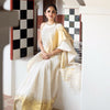 Wonderful Off White Soft Silk Saree With Amazing Blouse Piece