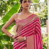 Appealing Dark Pink Soft Silk Saree With Glorious Blouse Piece