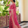 Appealing Dark Pink Soft Silk Saree With Glorious Blouse Piece