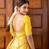 Stunner Yellow Soft Silk Saree With Preferable Blouse Piece