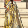 Scrumptious Mustard Soft Silk Saree With Mellifluous Blouse Piece
