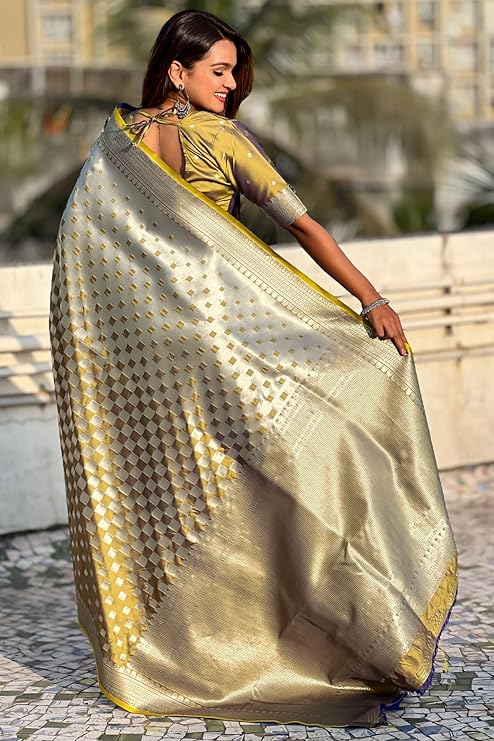 Scrumptious Mustard Soft Silk Saree With Mellifluous Blouse Piece