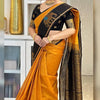 Vestigial Mustard Soft Silk Saree With Adorable Blouse Piece