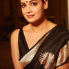 Surpassing Black Soft Silk Saree With Outstanding Blouse Piece