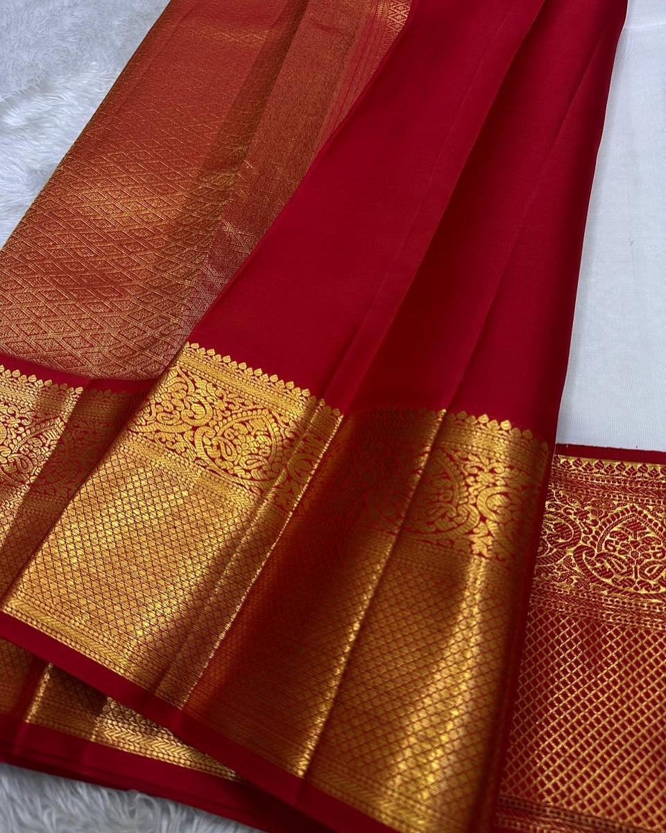 Inimitable Beige Soft Silk Saree With Effulgent Blouse Piece