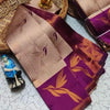 Fugacious Beige Soft Banarasi Silk Saree With Lagniappe Blouse Piece